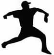 Baseball Pitcher Throwing Ball